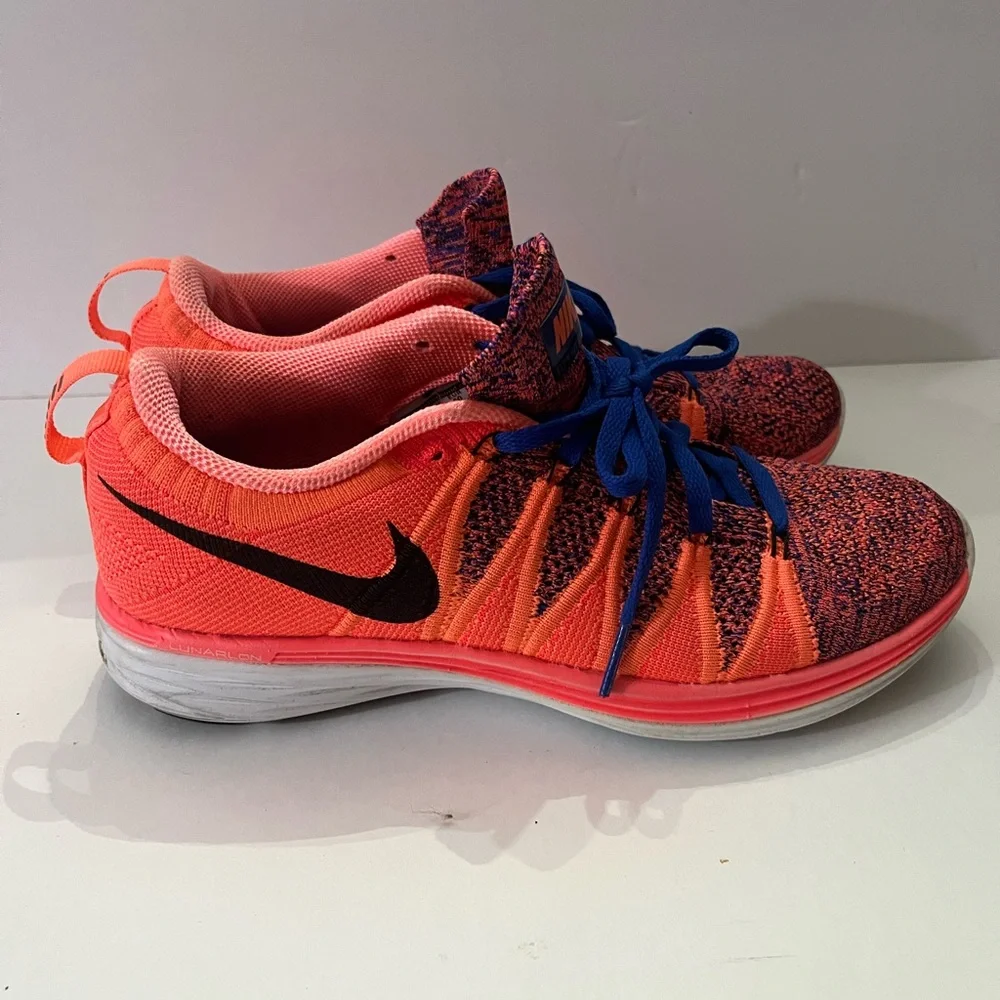 Nike Flyknit Lunar 2 Mango 620658-800 Women’s Sz. 8.5 - Picture 2 of 8